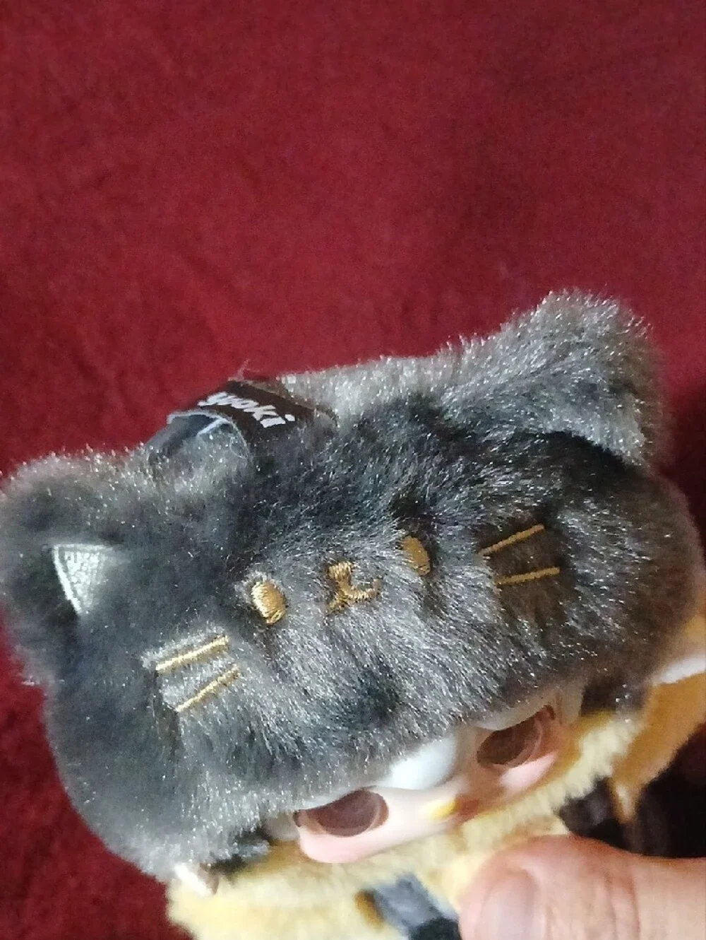 Yooki Black And Yellow Cat Keychain